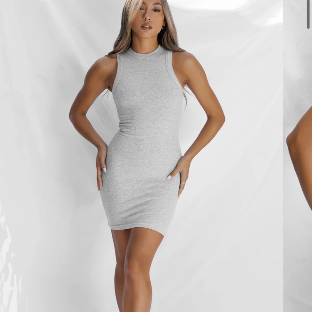 ATG Sleeveless Gray Mini Dress